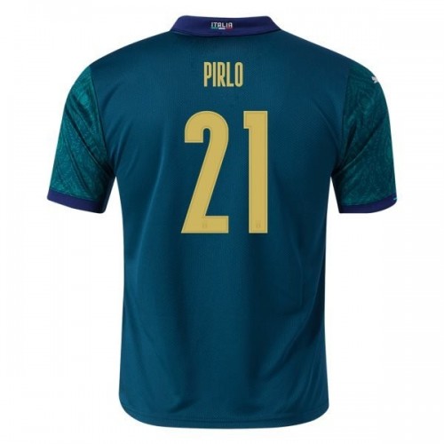 Italija Dres Andrea Pirlo 21 Treći Euro 2020 Kratkih Rukava Italija Dres Andrea Pirlo 21 Treći Euro 2020 Kratkih Rukava